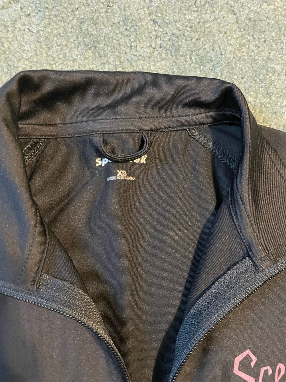 Scentsy Black Zip-Up Bomber Jacket with Logo Stars - Picture 4 of 5